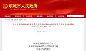 項城市特色小鎮(zhèn)創(chuàng)建實施方案